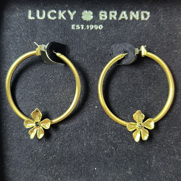LUCKY BRAND | HOOP GOLD EARRINGS - Picture 3 of 4